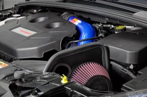 Ford Focus Performance Air Intake - K&N Engineering - Typhoon Short Ram - Blue - `16-`18